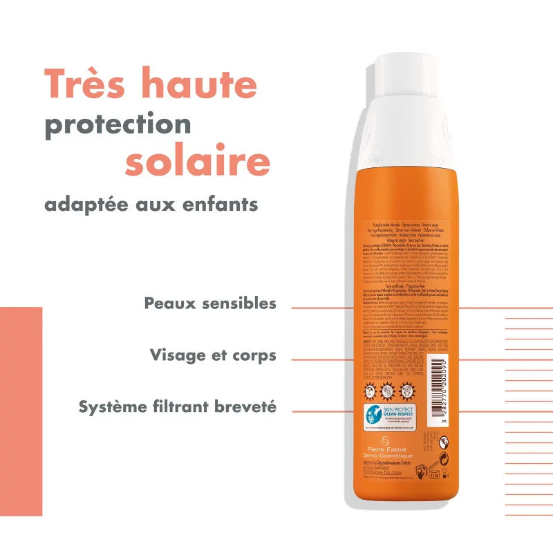 Eau Thermale Avène – Spray Enfant SPF 50+ – 200 ml