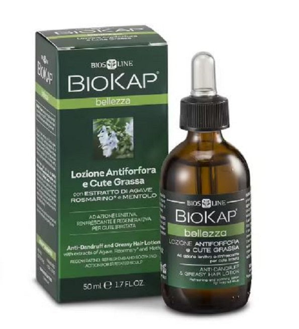 BIOKAP LOTION ANTIPELLICULAIRE ET CHEVEUX GRAS LOTION SANS RINÇAGE 50ML