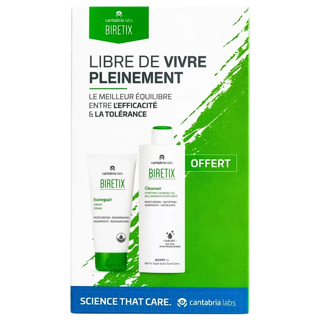 BIRETIX PACK ISOREPAIR CREME+ BIRETIX CLEANSER 200ML