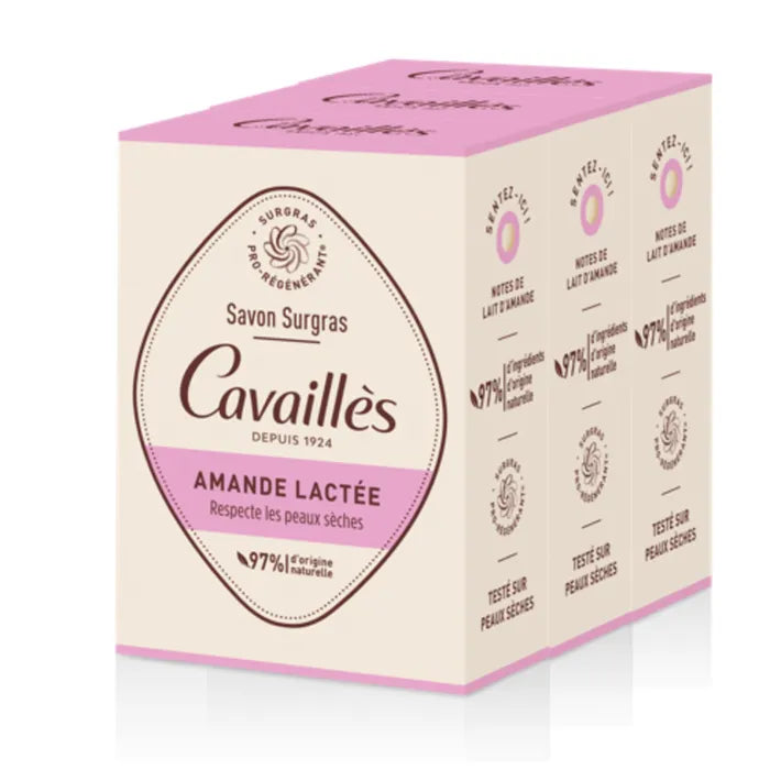 ROGE CAVAILLES SAVON SURGRAS AMANDE LACTEE 200G*3