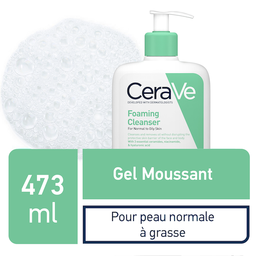 CeraVe Gel Moussant Nettoyant | Peau Normale à Grasse | 473ml