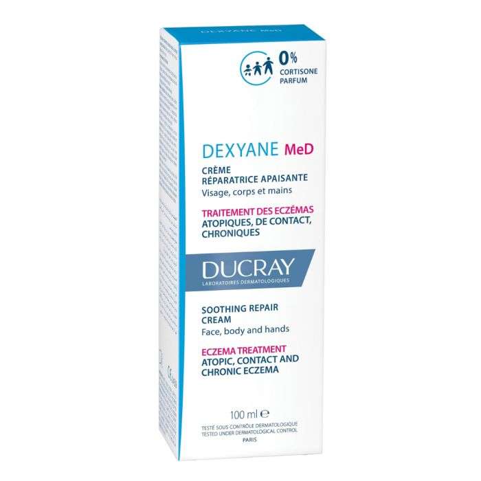 Ducray - Dexyane MeD Crème Réparatrice Apaisante Visage, Corps & Mains | 100ml
