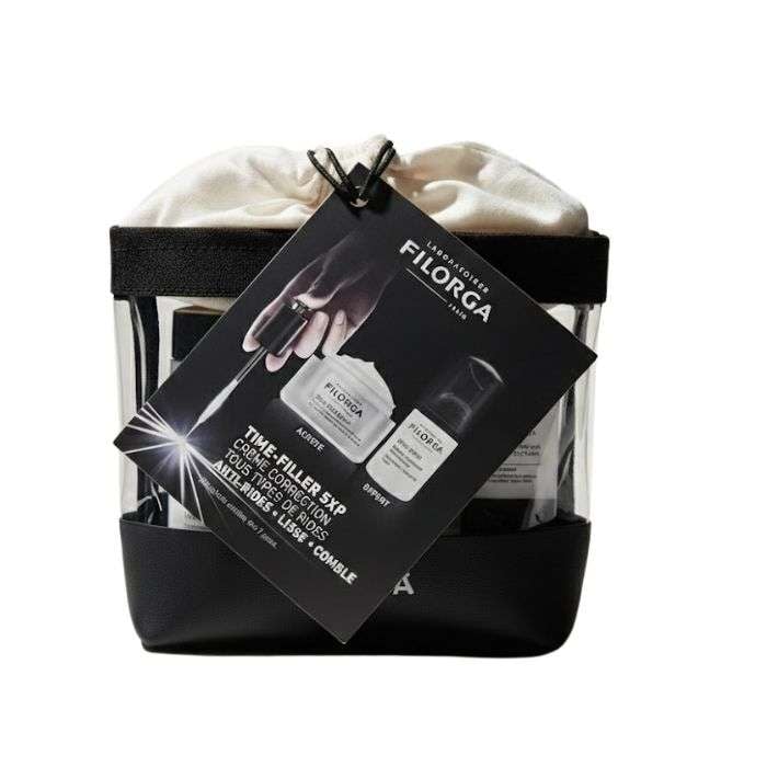 FILORGA COFFRET TIME FILLER 5XP CREAM 50ML +SP MOUSSE NETTOYANTE 30ML+TROUSSE