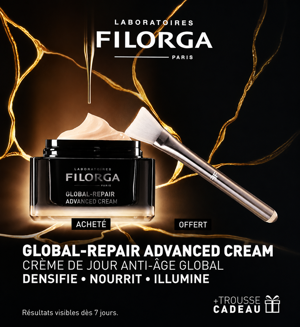 FILORGA COFFRET GLOBAL REPAIR ADVANCEDCREME 50ML+GWPMASK& EYE APP