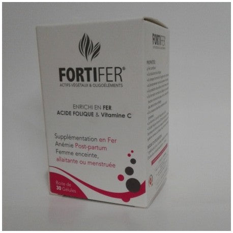 FORTIFER FER ACIDE FOLIQUE & VITAMINE C 30 GELULES
