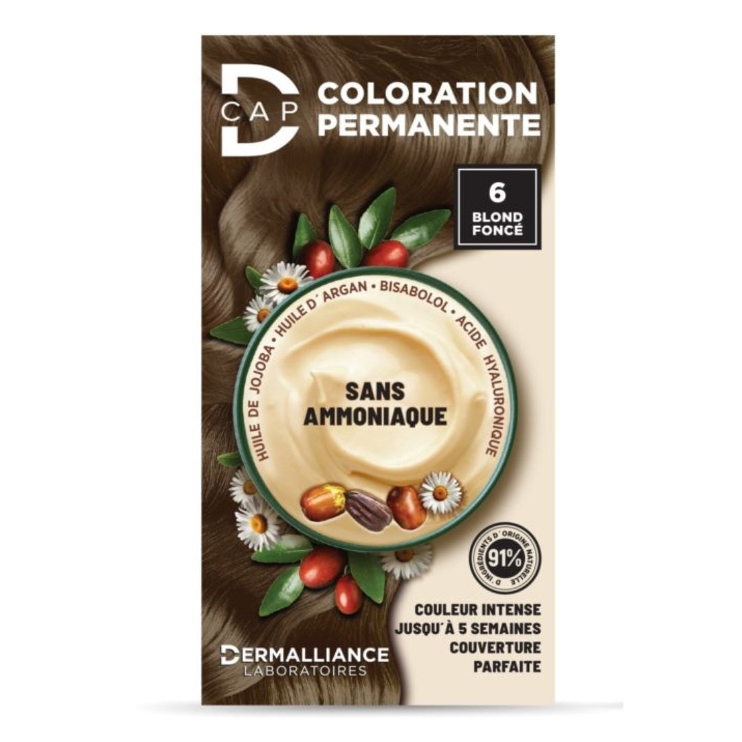 D-CAP COLORATION PERMANENTE # 6 BLOND FONCE