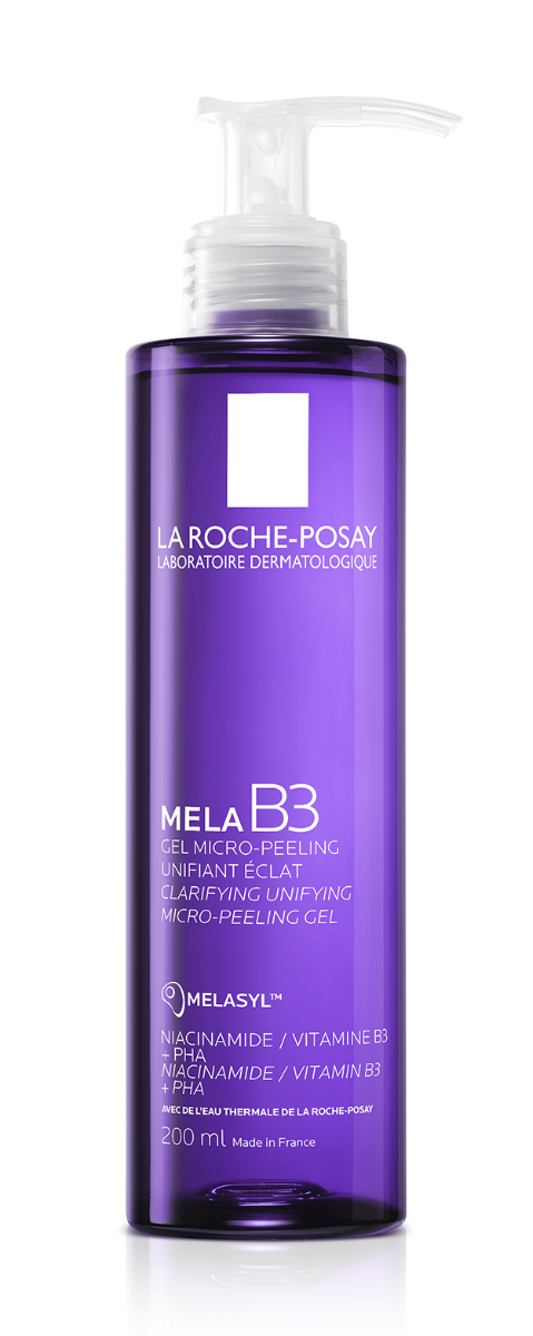 la Roche-Posay MELA B3 gel micro-peeling anti-taches unifiant éclat |Tous types de peaux | 200ml