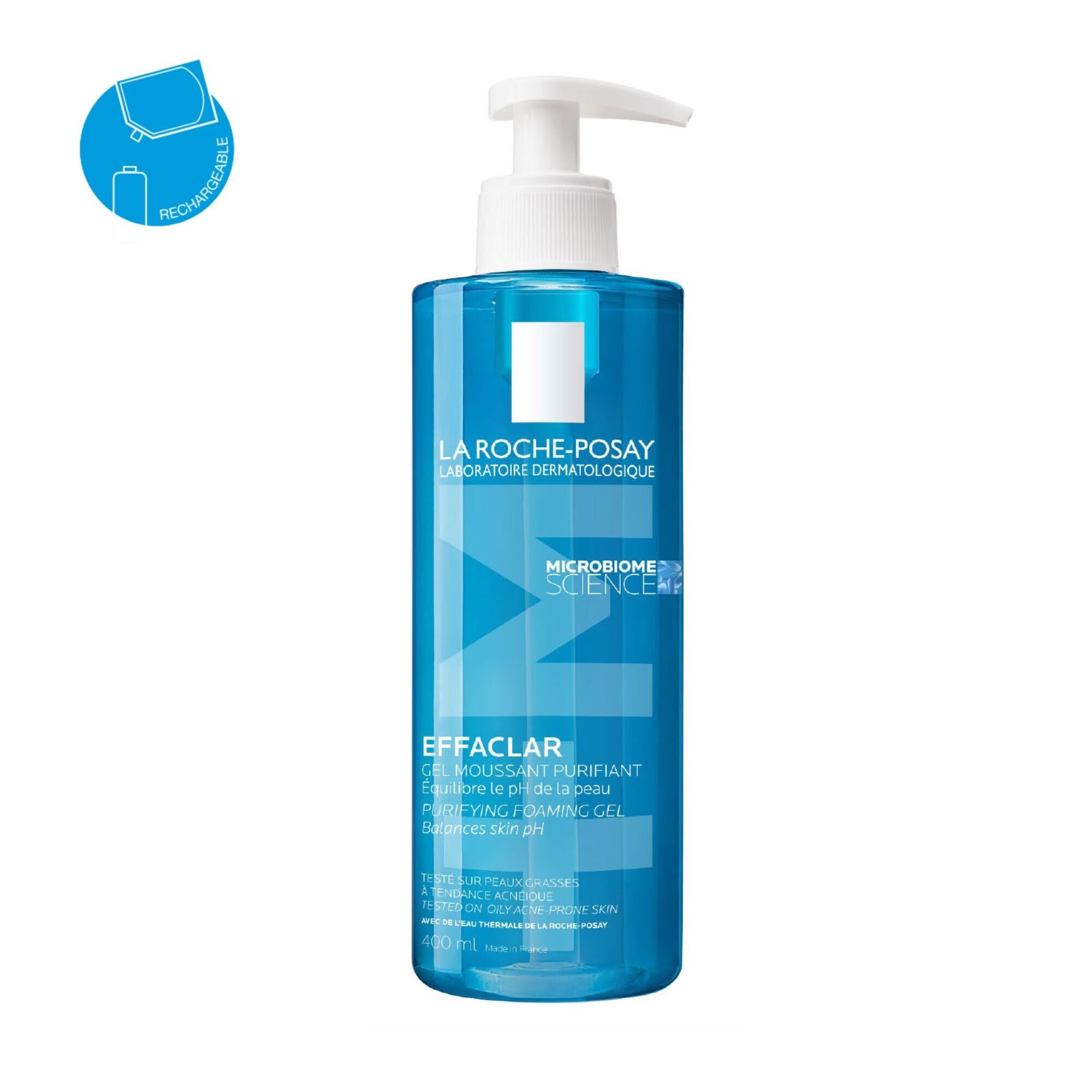 La Roche Posay Effaclar +M Gel Refill |Peaux grasses à tendance acnéique | Eco-recharge 400ML