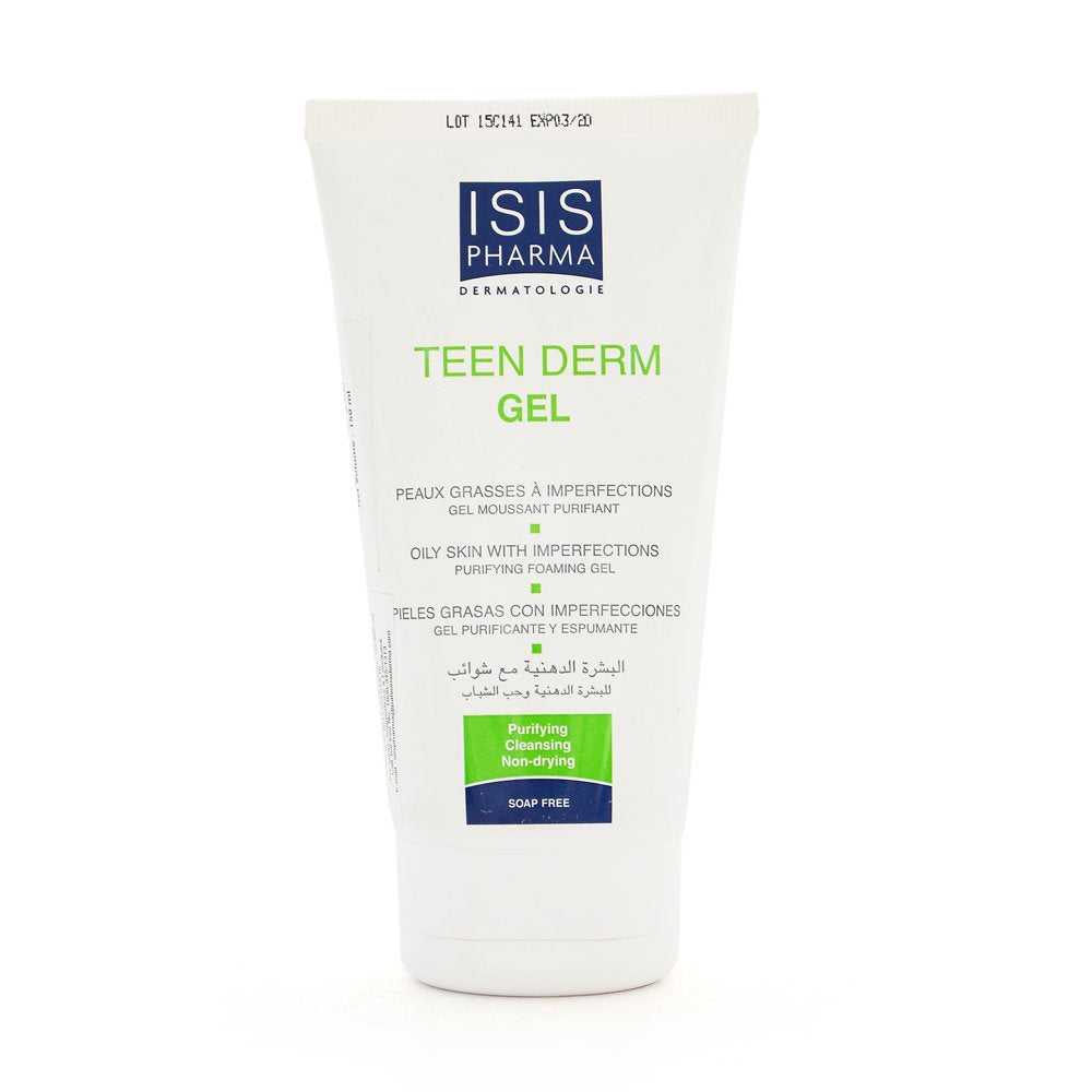 ISIS Pharma Teen Derm Gel, Purifying Foaming Gel For Oily Skin With Imperfections 150ml