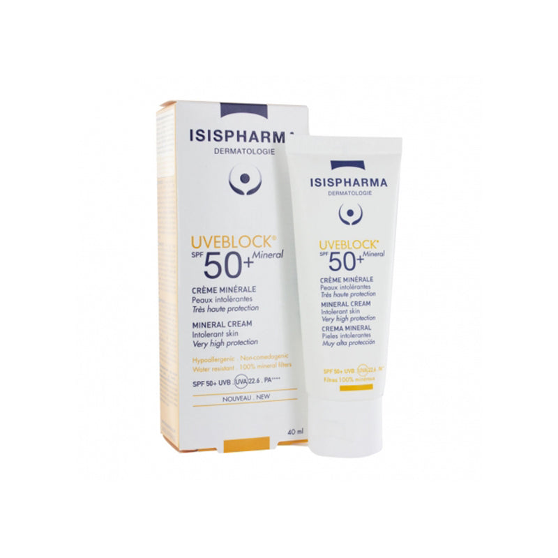 ISISPHARMA UVEBLOCK SPF 50 CREAM MINERAL INVISIBLE 40ML