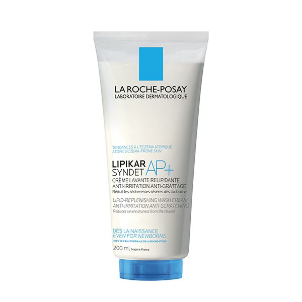 La Roche-Posay Lipikar Syndet AP+ Crème Lavante | Peau Sèche et Eczéma Atopique| 200ml