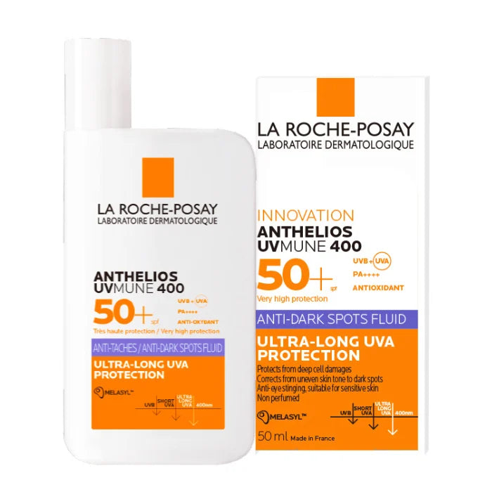Offre Exclusive – Anthelios Fluide Anti taches Invisible + Eau Thermale 50 ml OFFERT