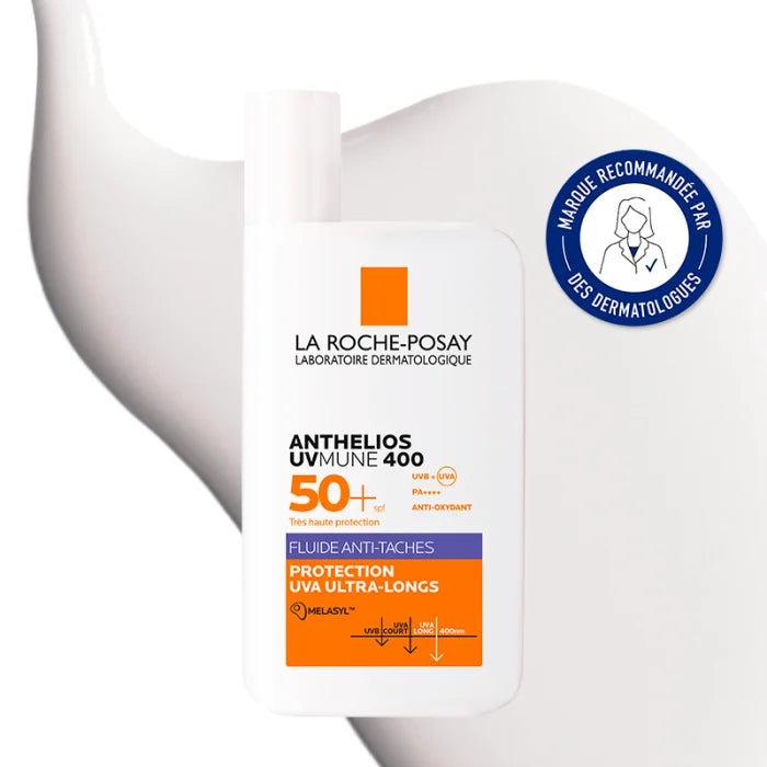 Offre Exclusive – Anthelios Fluide Anti taches Invisible + Eau Thermale 50 ml OFFERT