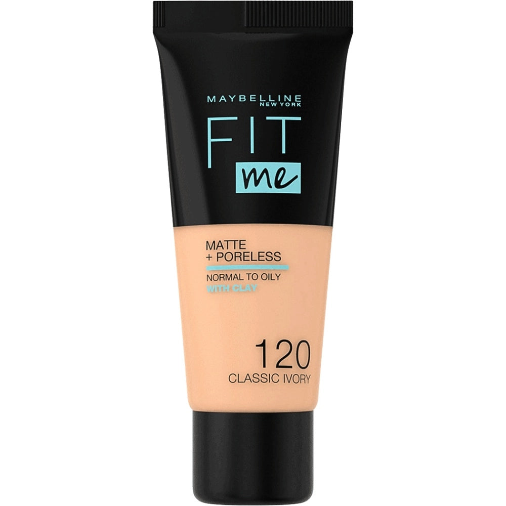 MAYBELLINE – Fonds de Teint Fit Me Matte+Poreless 120 – 30ml
