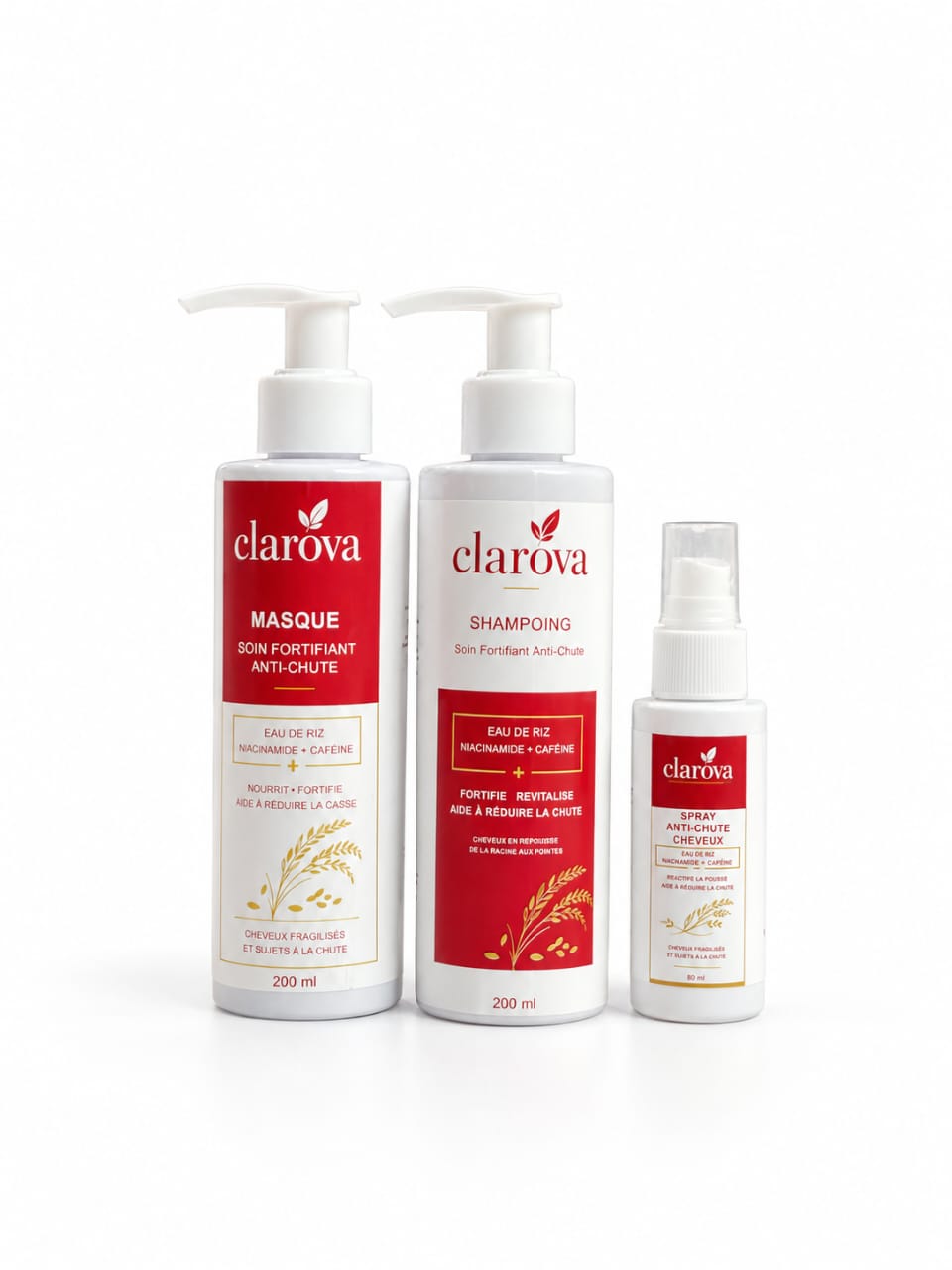 CLAROVA PACK ANTI CHUTE SHAMPOING+SPRAY+MASQUE
