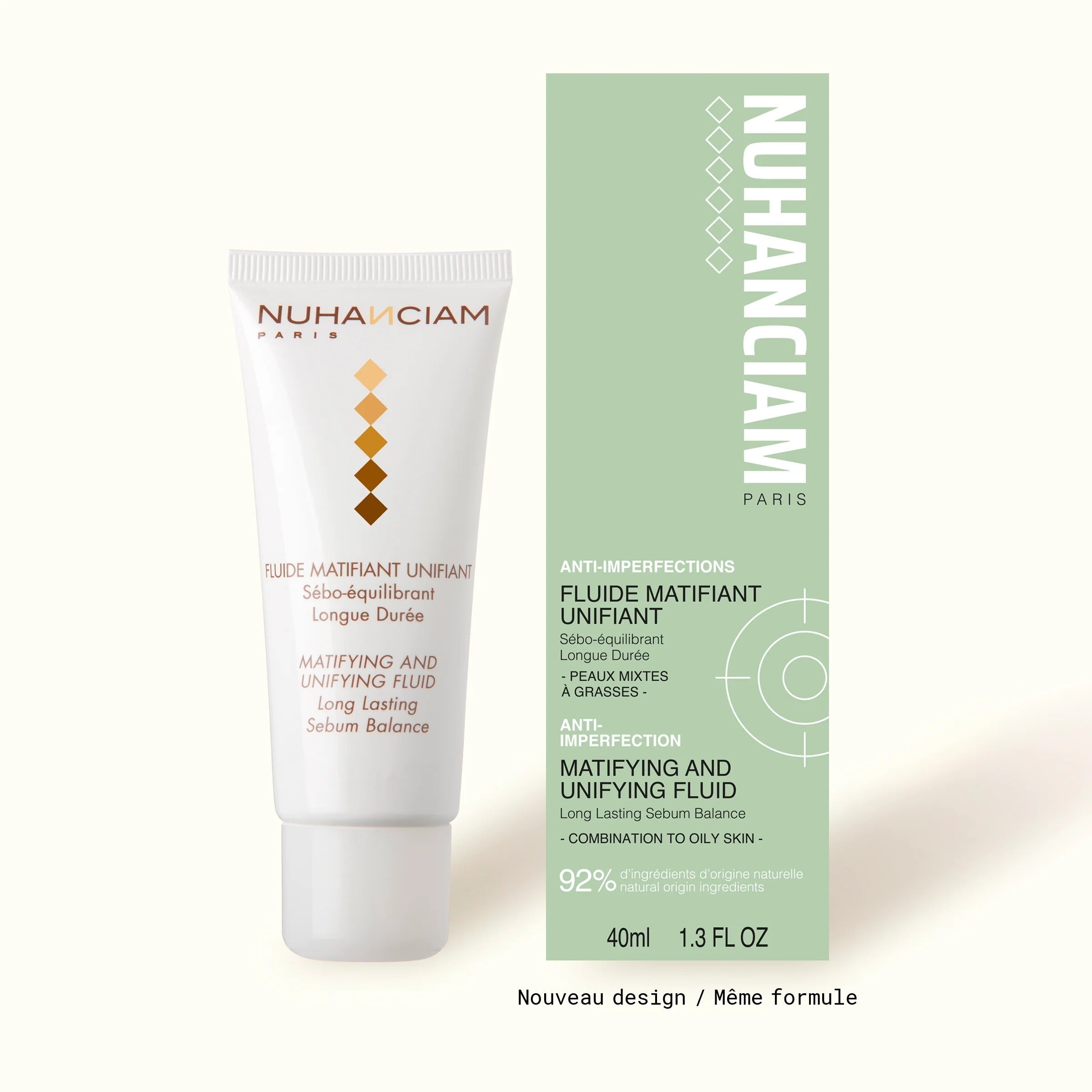 NUHANCIAM Fluide Matifiant Unifiant 40ml