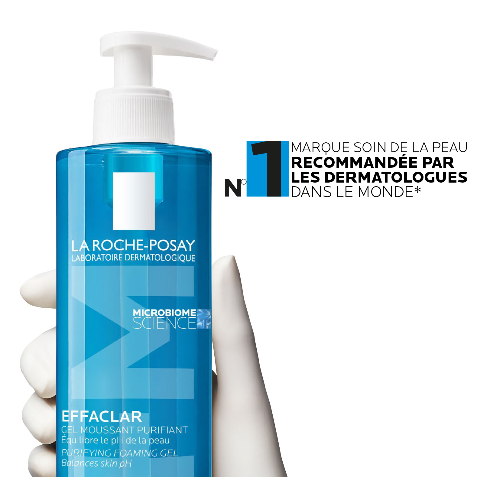 La Roche Posay Effaclar +M Gel Moussant Purifiant Nettoyant |Peaux grasses à tendance acnéique | 400ML