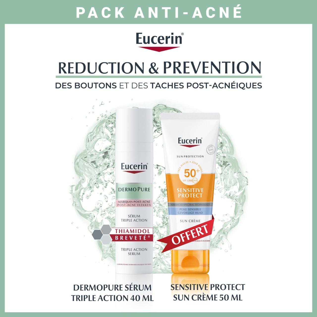 EUCERIN SERUM TRIPLE ACTION DERMOPURE + SENSITIVE PROTECT
