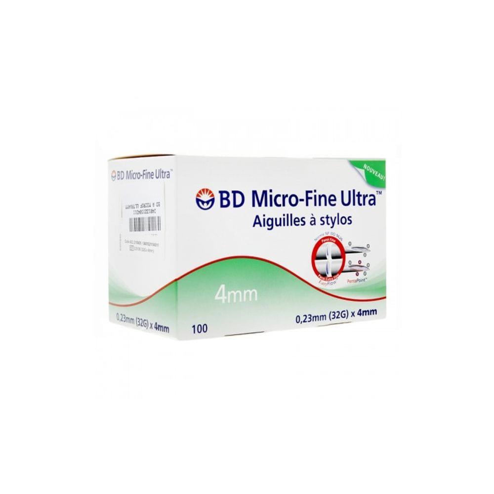 STERI MICRO-FINE PLUS AIGUILLE A STYLO INSULINE 32 G/4MM BTE 100