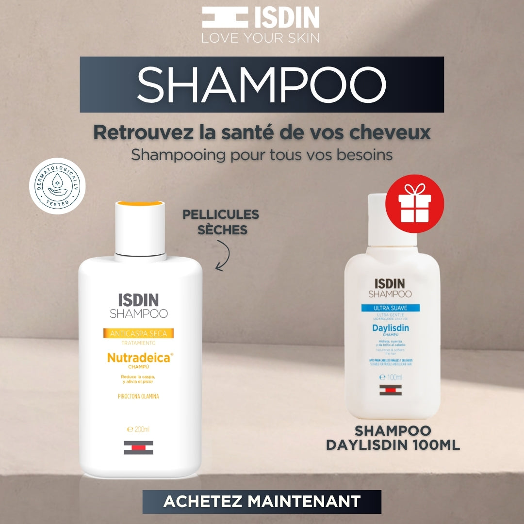 ISDIN SHAMPOO  -  nutradecia Dry dandruff + Isdin shampoo Daylisdin 100 ml