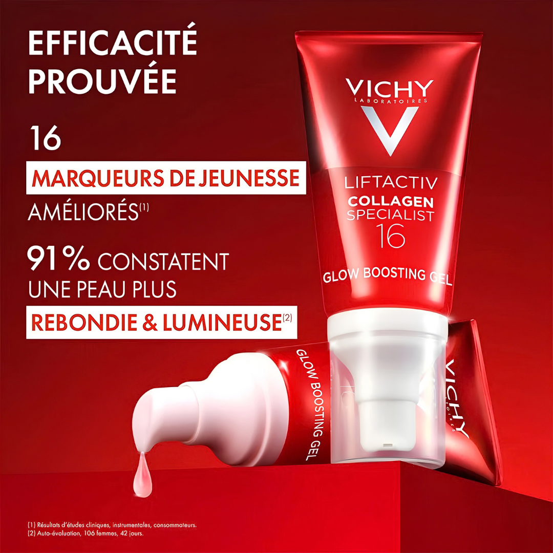 VICHY Liftactiv Collagen Specialist 16 Glow Boosting Gel, Gel Eclat | 50ml