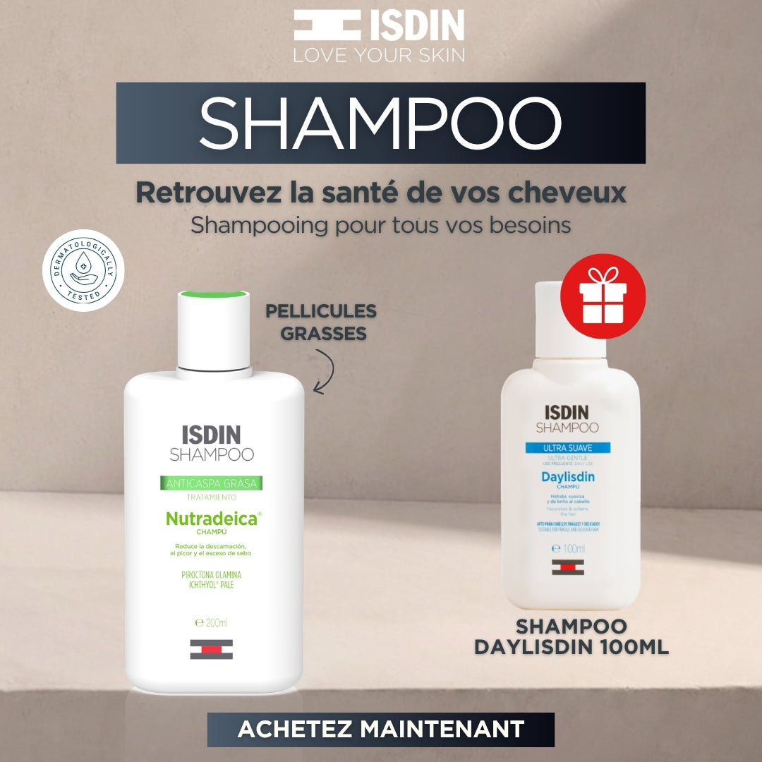 ISDIN SHAMPOO  - Nutradecia Oily Dandruff + Isdin shampoo Daylisdin 100 ml
