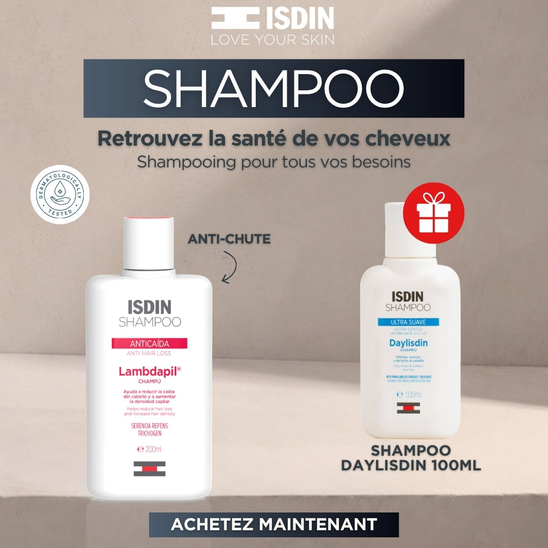 ISDIN SHAMPOO  - Lambdapil Anti-Hair Loss + Isdin shampoo Daylisdin 100 ml