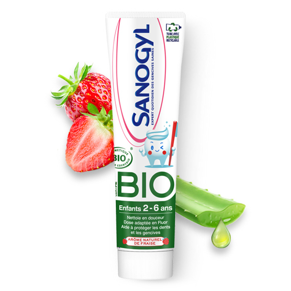 SANOGYL DENTIFRICE ENFANTS BIO 2-6ANS 50ML