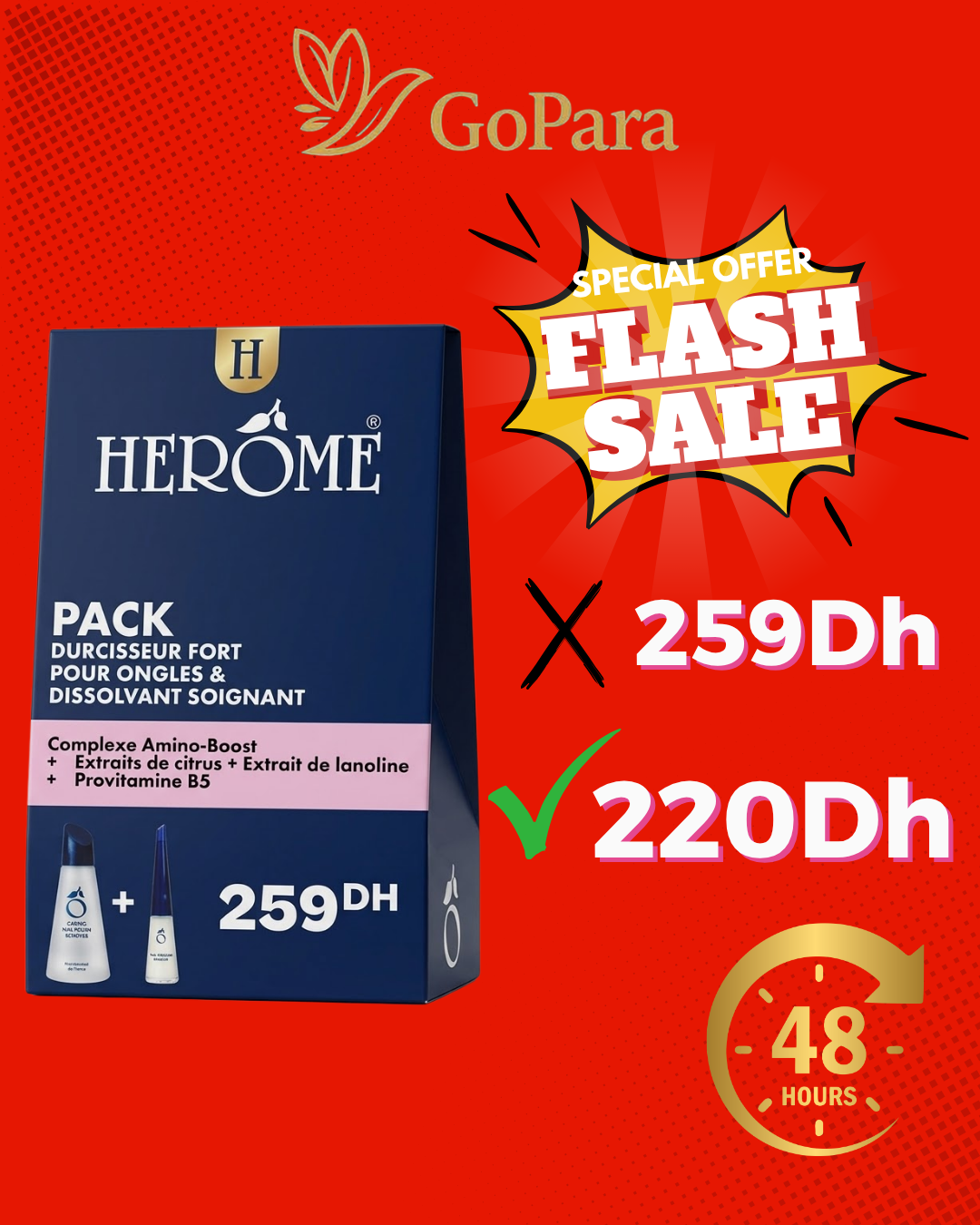 HEROME PACK DURCISSEUR FORT+DISSOLVANT