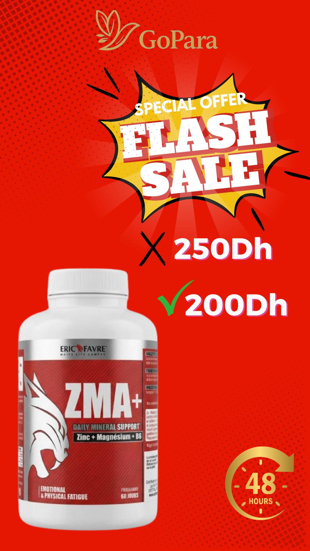 ERIC FAVRE ZMA +120 GELULES