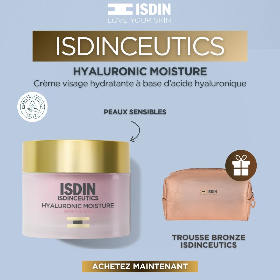 ISDINCEUTICS HYALURONIC MOISTURE - HYALURONIC MOISTURE NORMAL TO DRY SKIN + TROUSSE BRONZE ISDINCEUTICS
