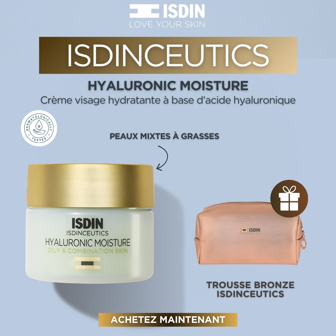 ISDINCEUTICS HYALURONIC MOISTURE - HYALURONIC MOISTURE OILY & COMBINATION SKIN + TROUSSE BRONZE ISDINCEUTICS