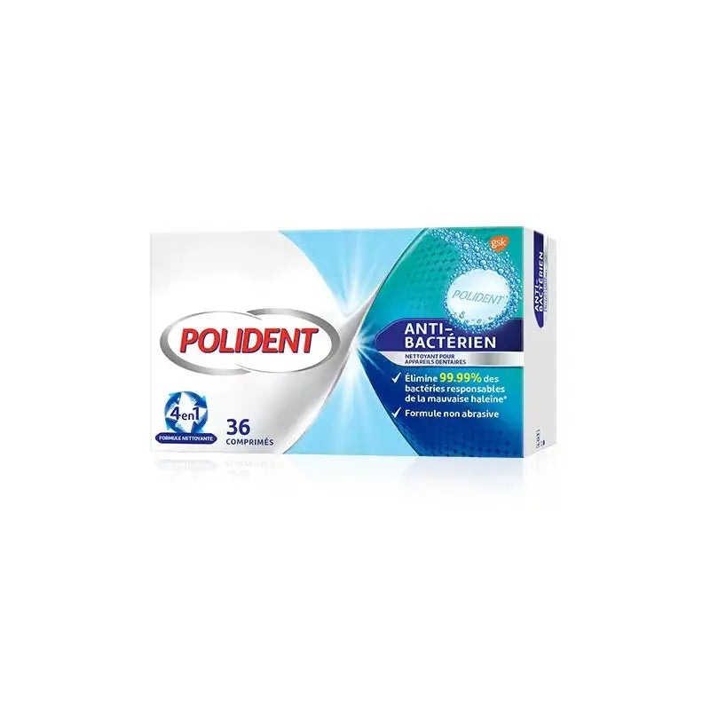 POLIDENT NETTOYANT ANTI-BACTERIEN 36CP