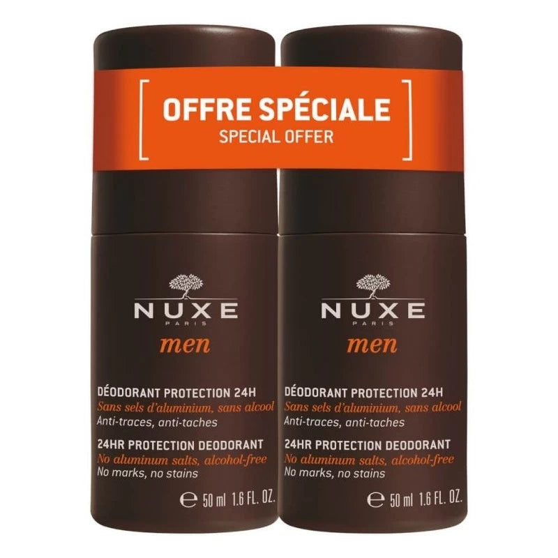 NUXE MEN DUO DEODORANT 24H 2*50 ML