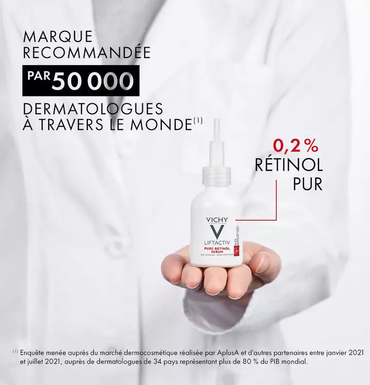 Vichy Liftactiv RETINOL Serum | Soin anti-rides | Tous types de peaux | 30ml