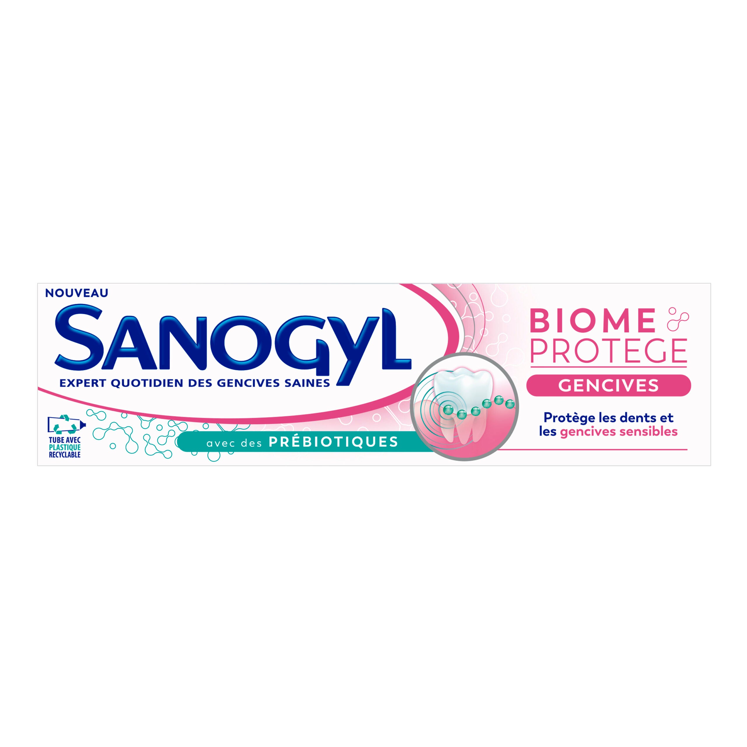 Dentifrice Gencives Biome Protège avec Prébiotiques SANOGYL