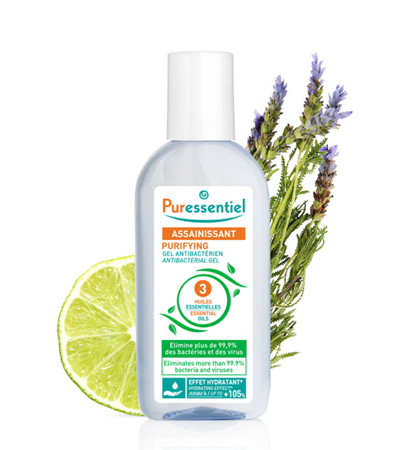 PURESSENTIEL GEL ANTIBACTÉRIEN AUX 3 HUILES ESSENTIELLES 80 ML
