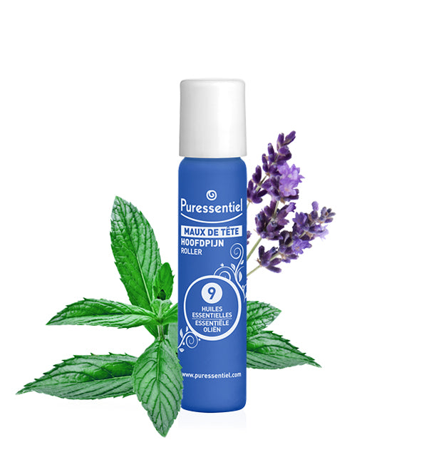 PURESSENTIEL MAUX DE TÊTE ROLLER AUX 9 HUILES ESSENTIELLES 5 ML