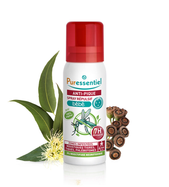 PURESSENTIEL SPRAY ANTI-PIQUE 7H BÉBÉ 60 ML