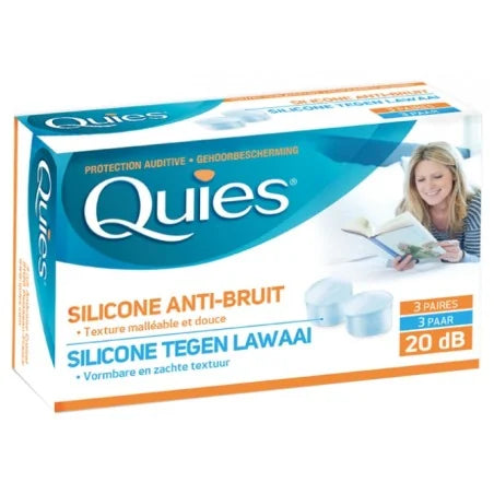 QUIES SILICONE DISCRETION ANTI-BRUIT BTE 6 UNITÉS