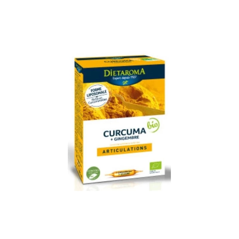 DIETAROMA CURCUMA + GINGEMBRE BIO 20 AMPOULES