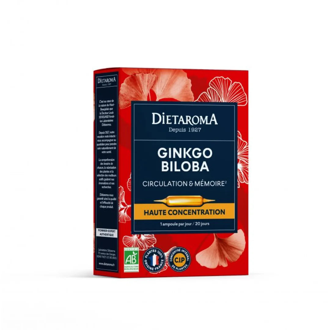 DIETAROMA  C.I.P GINKGO BILOBA 20 AMPOULES