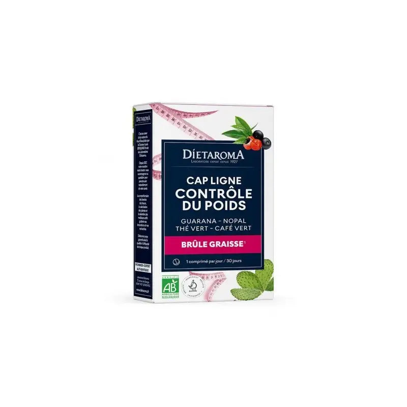 DIETAROMA Cap ligne Brûle-graisse et Contrôle du poids Bio | 30 comprimés