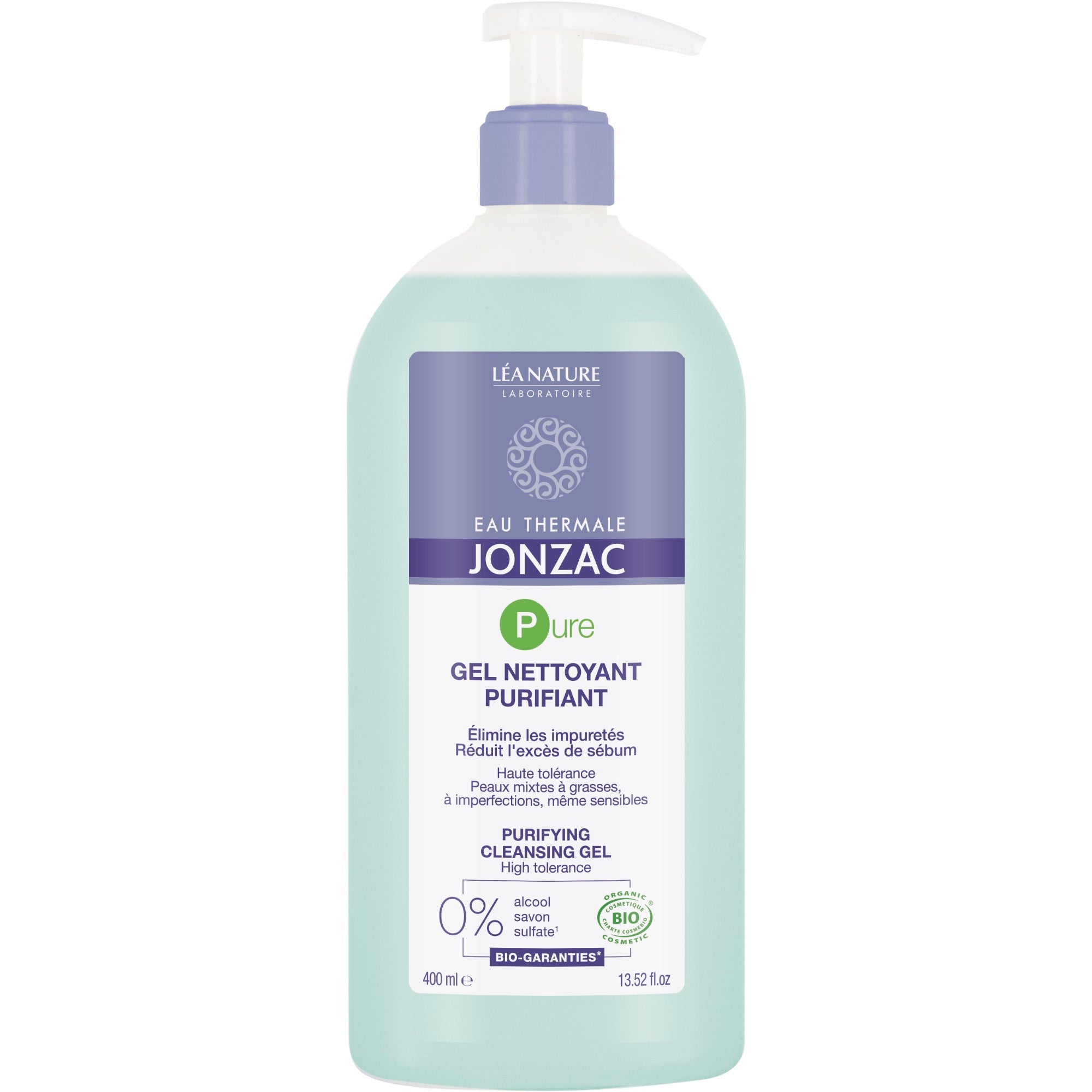 EAU THERMALE JONZAC PURE GEL NETTOYANT PURIFIANT 400 ml