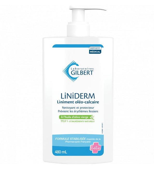 Gilbert Liniderm Liniment Oléo-Calcaire Flacon-Pompe - 480 ml