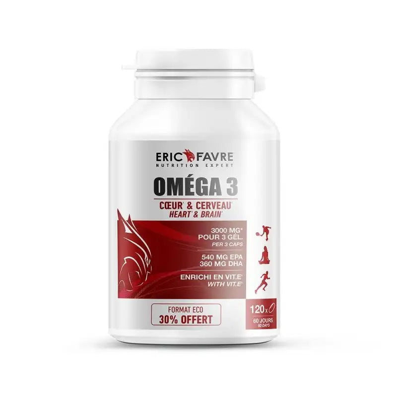 ERIC FAVRE OMEGA 3 COEU& CERVEAU 120 GEL