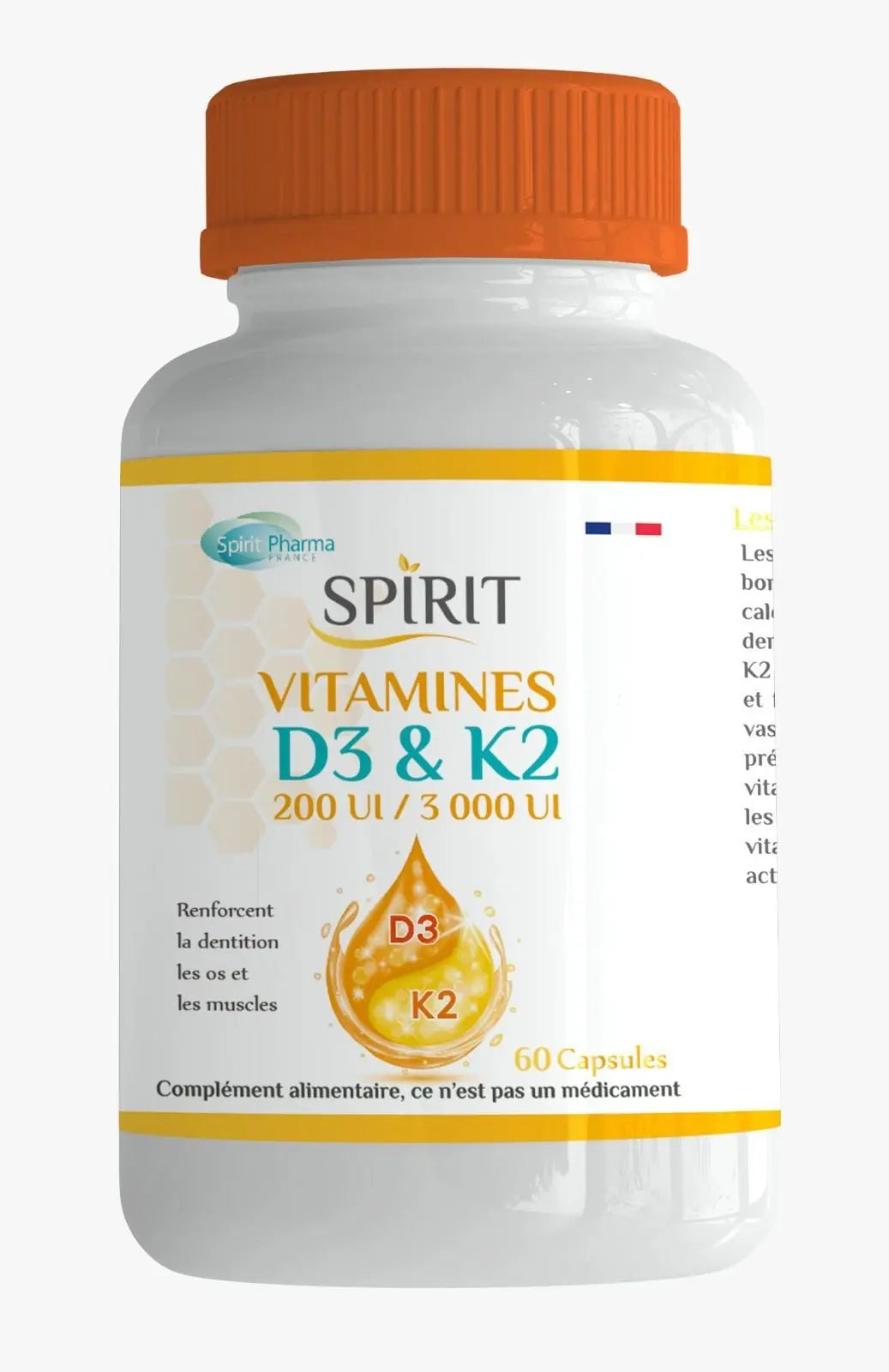 SPIRIT VITAMINE D3+K2 60CP