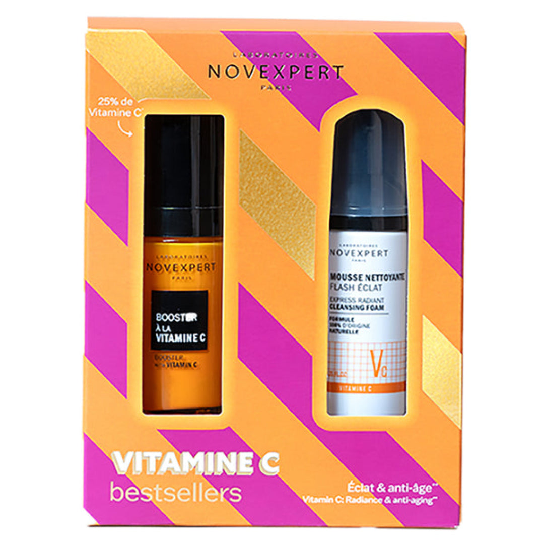 NOVEXPERT COFFRET BEST SELLER BOOSTER VIT C + MINI MOUSSE