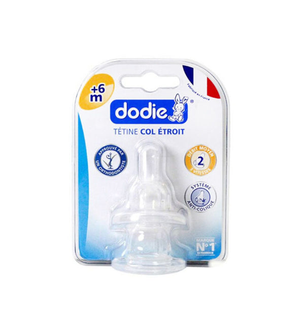 DODIE TETINE COL ETROIT ANTI COLIQUE D2 +6M X2