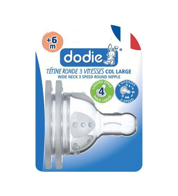 DODIE TETINE INITIATION+ ANTI COLIQUE D4 +6M LIQUIDE EPAIS X2